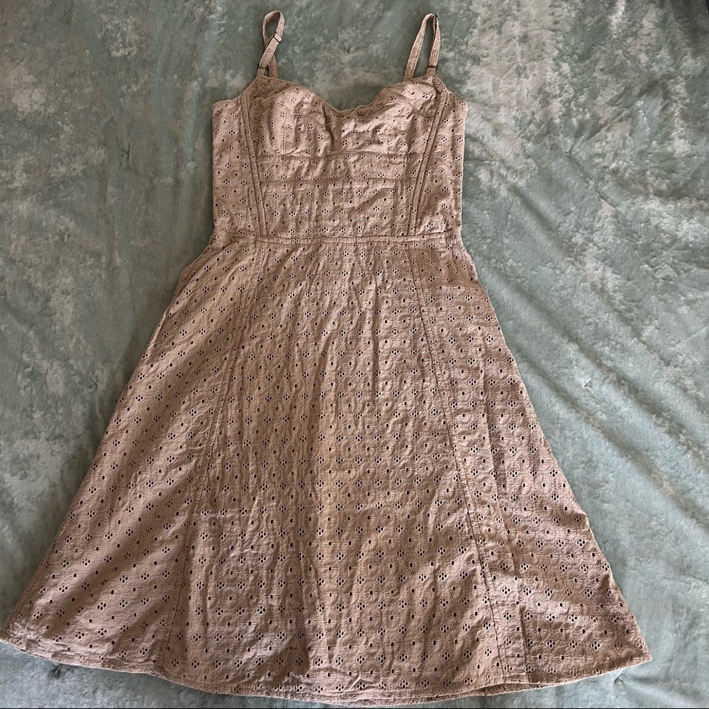 Ticci Tonetto Cotton Eyelet Corset Dress